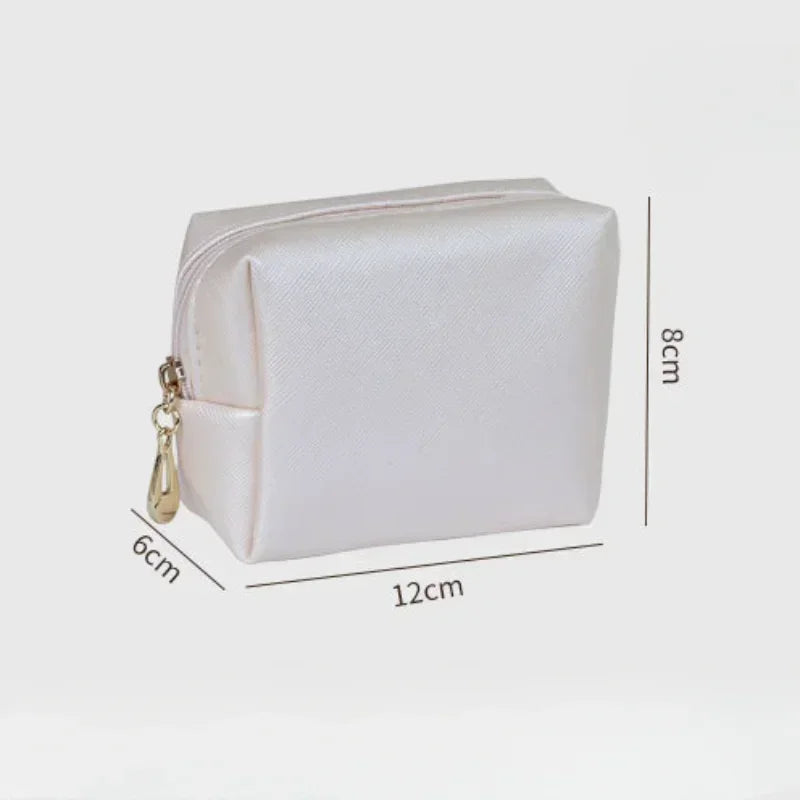 Women's Portable Cosmetic Bag Mini Beautiful Jewelry Bag Lipstick Bag Fashion Storage Bag for Travel Outdoor