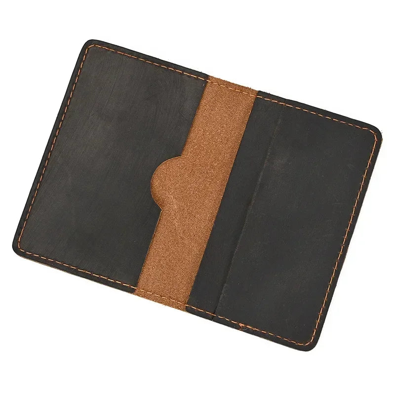 Genuine Leather Card Holder Purse ID Card Real Leather Rfid Card Case Clutch Wallets Slots for Men Women Mini Slim Short Purse