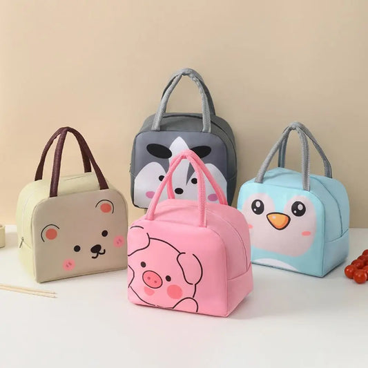 Cartoon Insulated Lunch Bag Portable Cooler Tote