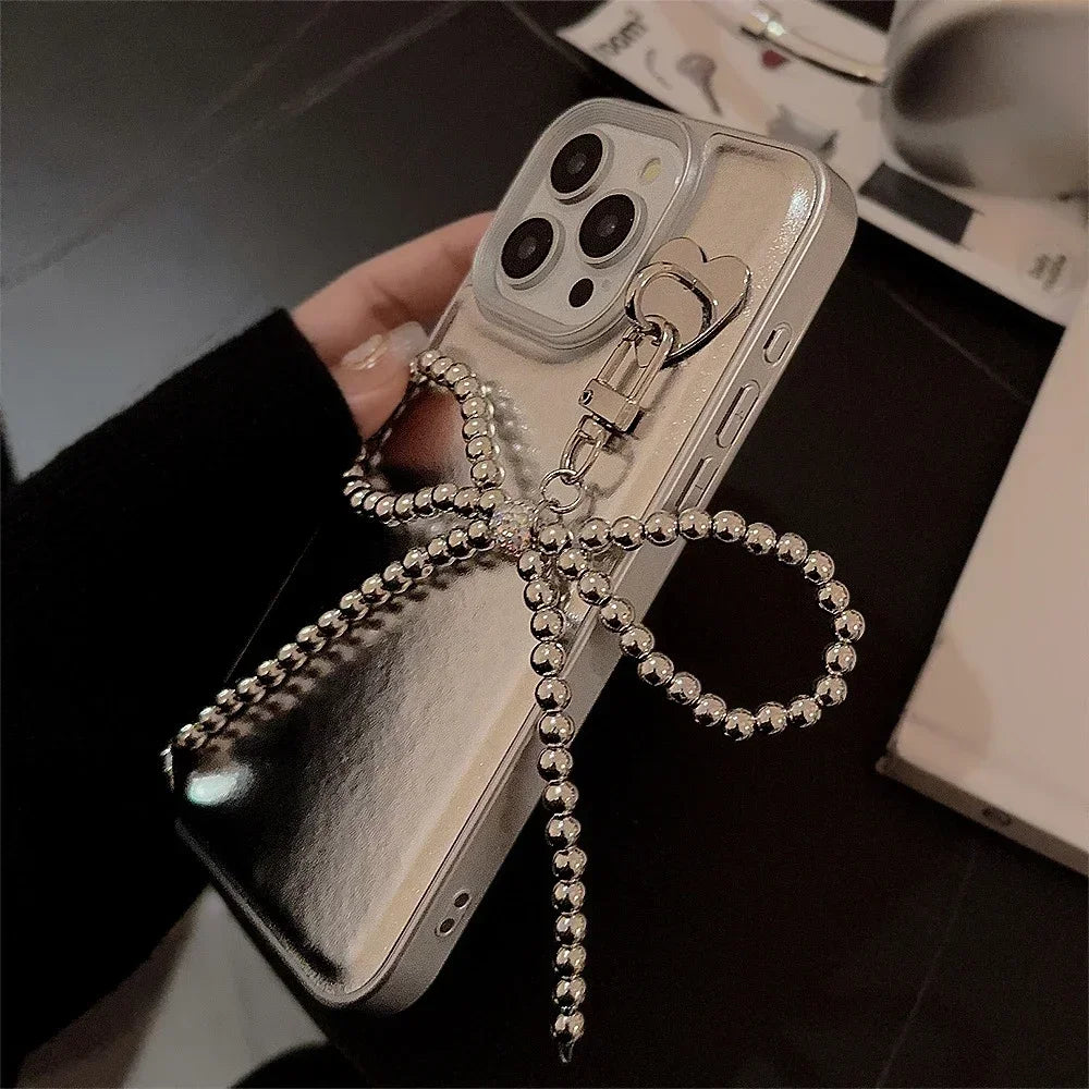 Bag Decoration Bead Keychain Bowknot Pendant Bag Charm Suitable for Any Occasion Bags Keychain Women's Hand-held Chain Lanyard