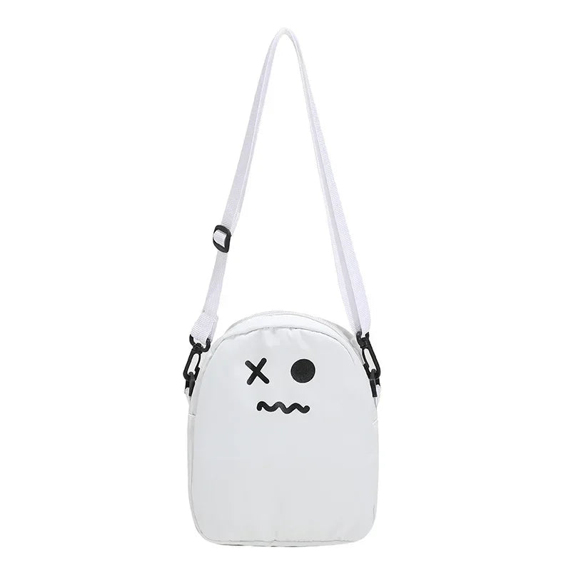 Cute Kawaii Ghost Canvas Tote Bag Large Capacity