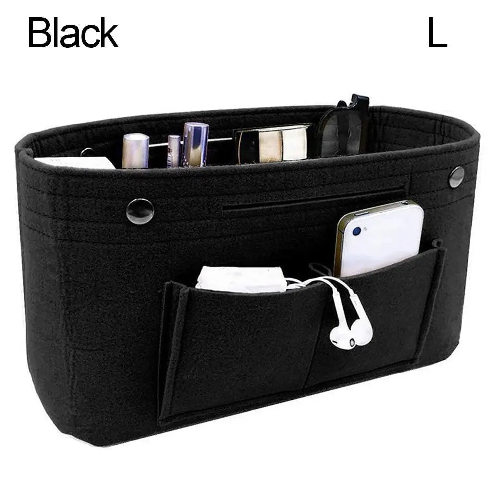 Portable Felt Cloth Insert Bag Women Organizer Handbag Travel Bag Insert Liner Purse Organizer Pouch Bag Accessories