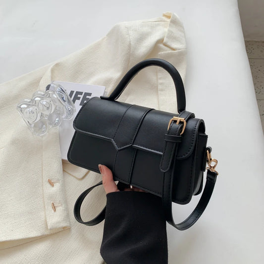 Fashion Crossbody Bag Retro Underarm Bag Square Shoulder Bag Pu Leather Shoulder Bag Women's Handbag