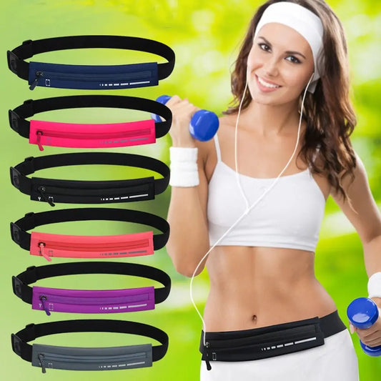 Lycra Waterproof Running Waist Bag Gym Fanny Pack Cell Phone Holder