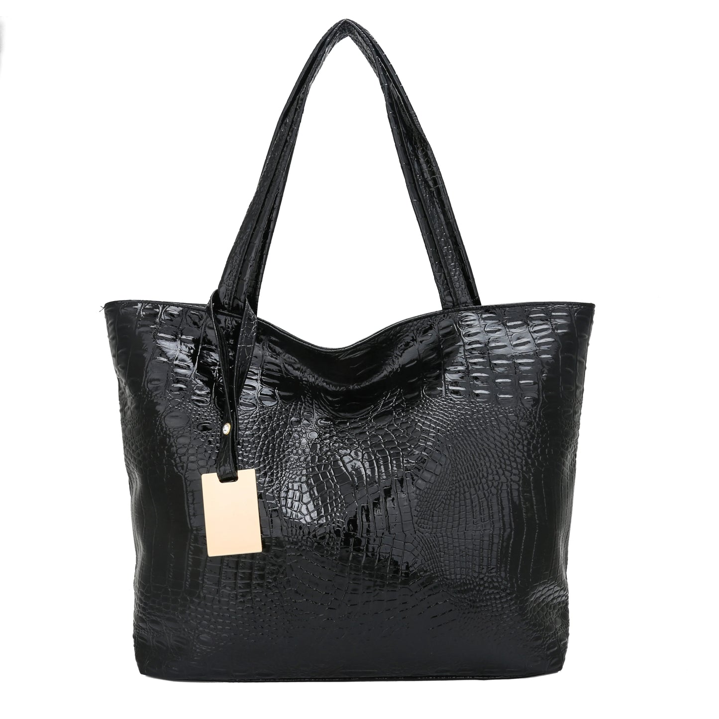 Crocodile Pattern PU Handbag Women's Casual Shoulder Bag