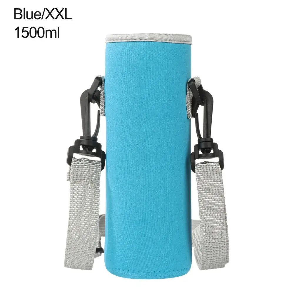 Neoprene Water Bottle Holder with Strap - Insulated Sleeve for Outdoor Sports