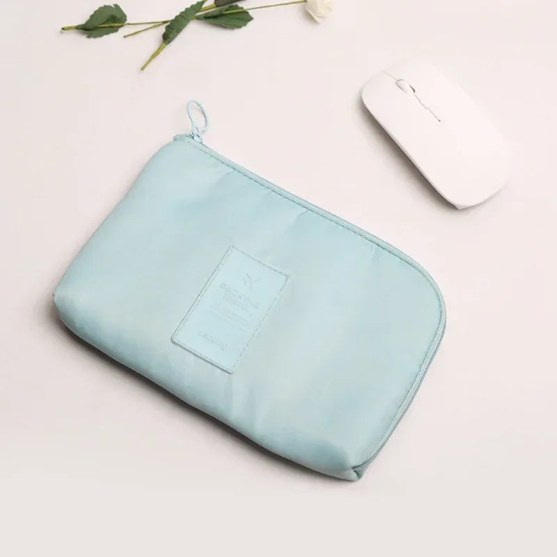 Travel Portable Earphone Data Cable Storage Bag Organizer Case Multi-Function Data Cable Headset Bag Women Handbag Makeup Bag