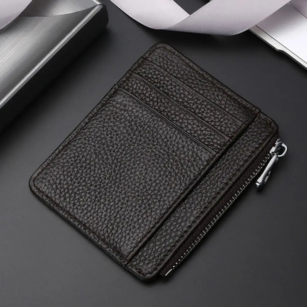 Leather Purses ID Card Holder Colorful Bank Credit Card Box Multi Slot Slim Card Case Wallet Women Men Business Card Cover