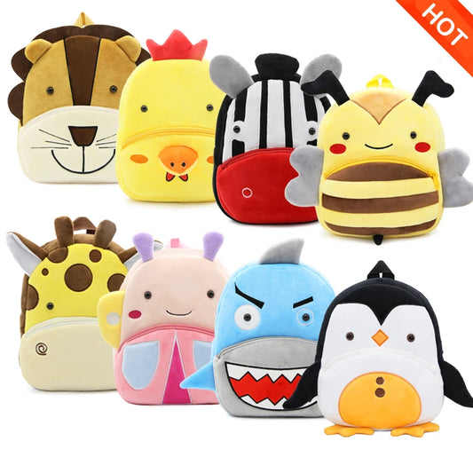 Cute Animal Plush Backpack for Kids