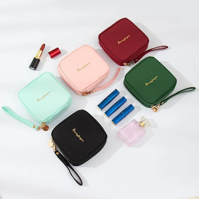 Fashion Korean Women Cosmetic Bag Lipstick Makeup Bag Organizer with Zipper Purses Pouch