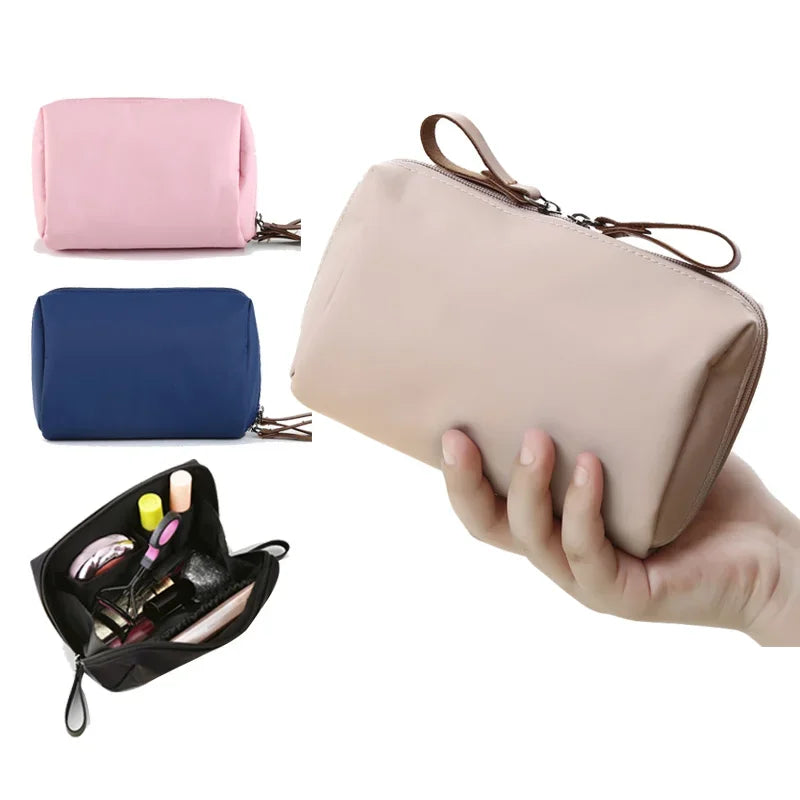 1PC Portable Women Makeup Bag Small Case Cosmetic Bag Coin Pouch Mini Lipstick Storage Bag Toiletry Cosmetic Organizer Case