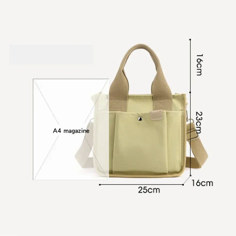 Canvas Bag Women Japanese Canvas Shoulder Bags Tote Bag Hand Carry Women's Bag Large Capacity Crossbody Bags Women Handbag