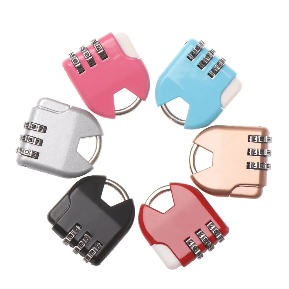 1pcs Gift Outdoor Travel Suitcase Gym Combination Code Locker Case Supply Padlock Security Tool Password Lock 3 Digit Dial