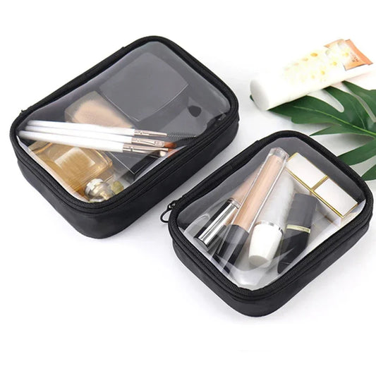 Waterproof Transparent PVC Cosmetic Bag Women Make Up Case Travel Zipper Makeup Beauty Wash Organizer Toiletry Storage Kit Bags