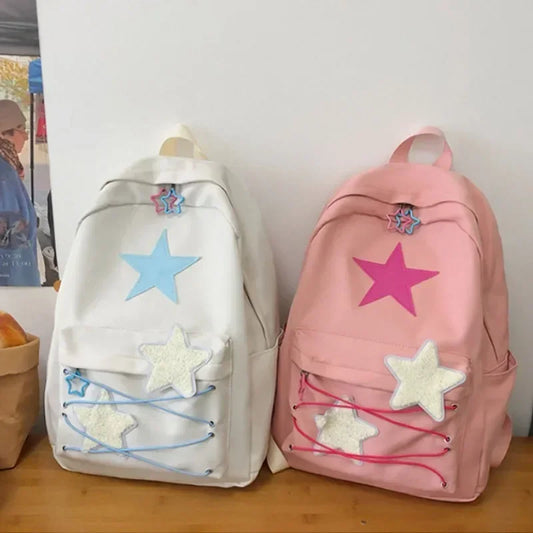 Kawaii Y2K Aesthetic High-Capacity Backpack for Students