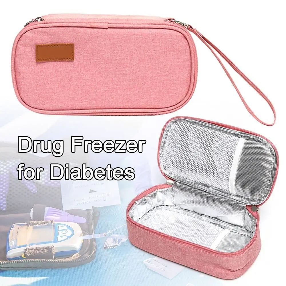 Waterproof Diabetic Insulin Cooling Bag Carry-on Protector Pill Refrigerated Ice Pack Drug Freezer for Diabetes Medicla Cooler