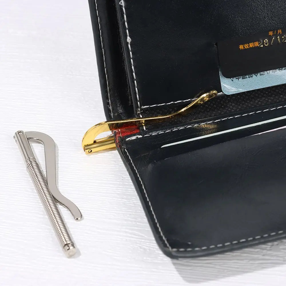 Men Women Metal Bifold Money Clip Bar Wallet Replace Parts Spring Clamp Cash Holder Dollar Cash Clamp Holder Wallet