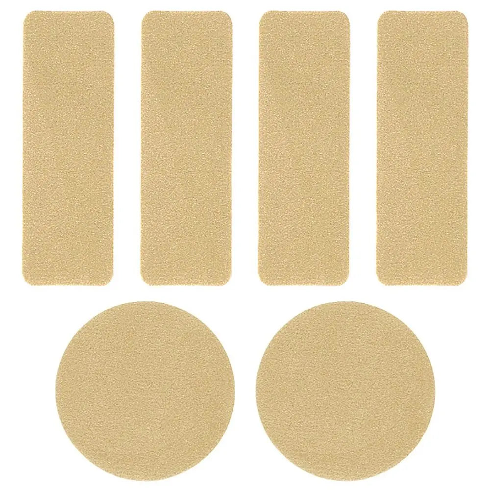 6pcs Accessories Self-Adhesive Shoe Repair Patch Microfiber Leather Durable Heel Hole Pads Universal Sneaker Repair Pads