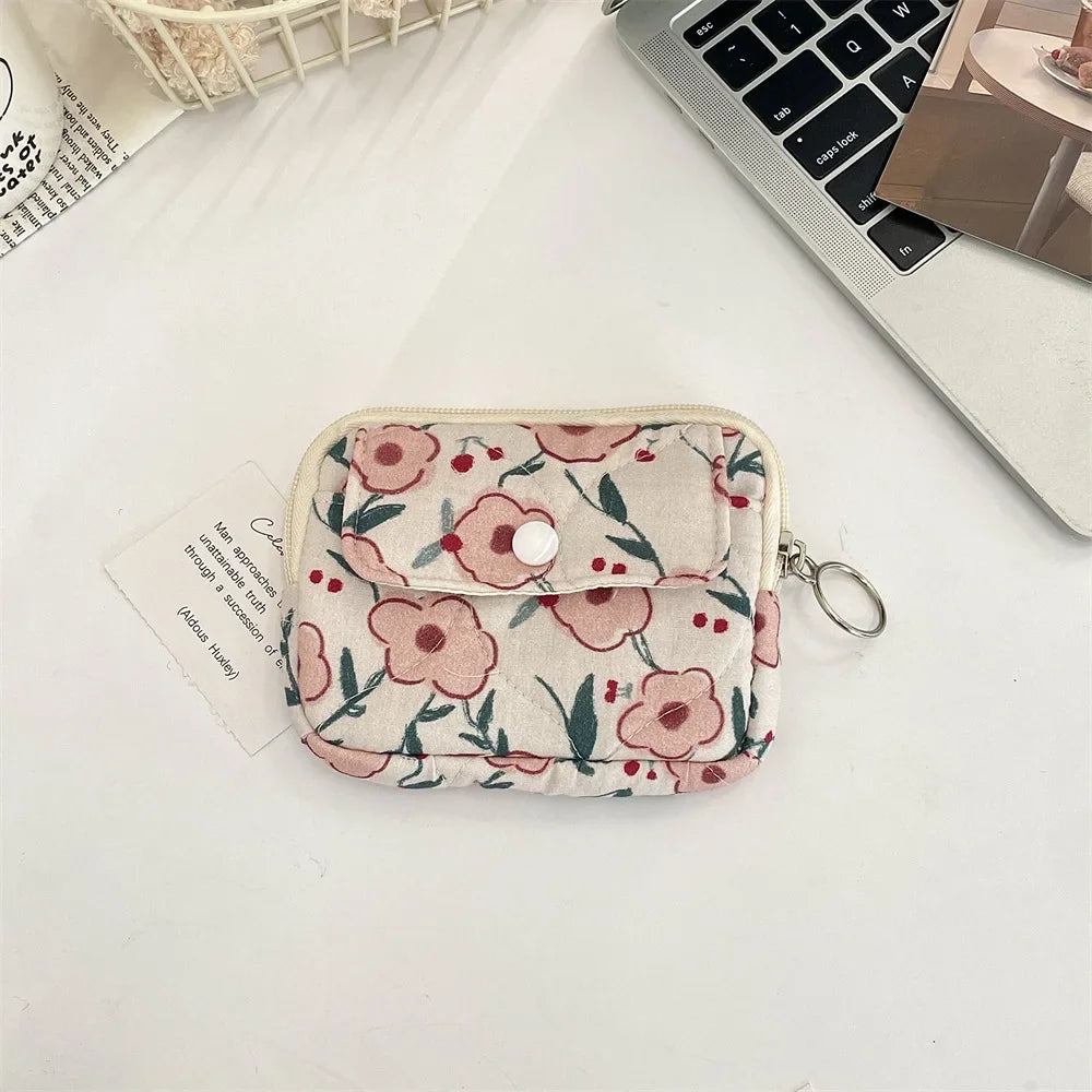 Cute Cartoon Small Travel Cosmetic Lipstick Earphone Card Portable Storage Bag Purse Women Gift Pouch Make Up Bags Organizer