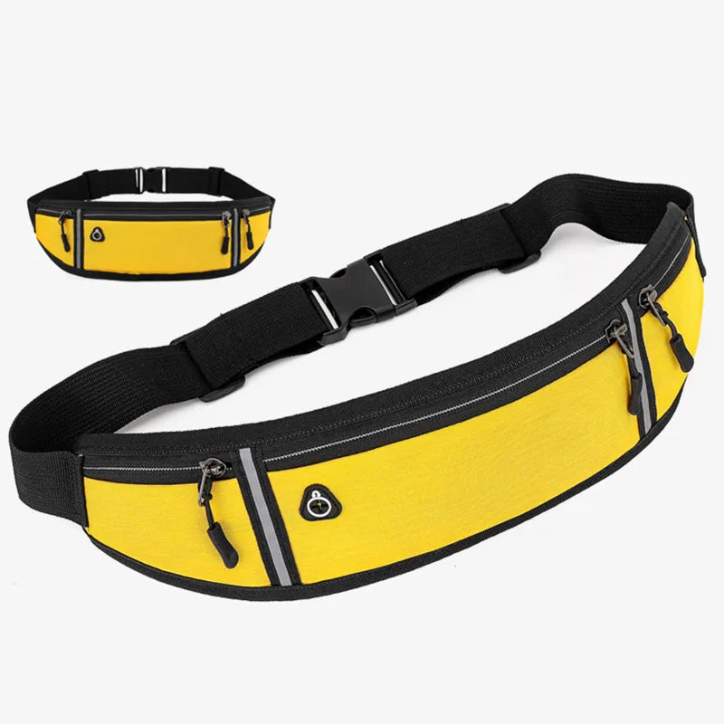 Professional Running Waist Bag Sports Belt Pouch Mobile Phone Case Men Women Hidden Pouch Gym SportsBags Running Belt Waist Pack