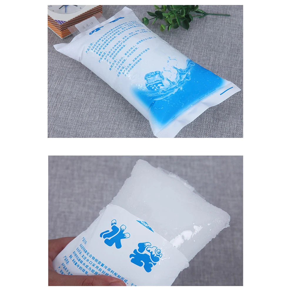 Thicken Reusable Ice Bag Water Injection Icing Cooler Bag Pain Cold Compress Drinks Refrigerate Food Keep Fresh Gel Dry Ice Pack