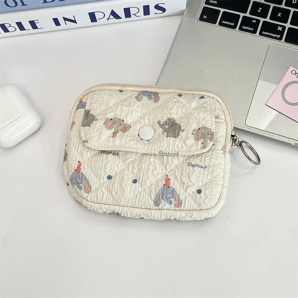 Cute Cartoon Multifunctional Coin Purse Kawaii Wallet Portable Coin Bag Key Earphone Coin Organizer Pouch Zipper Bag Kids Gift