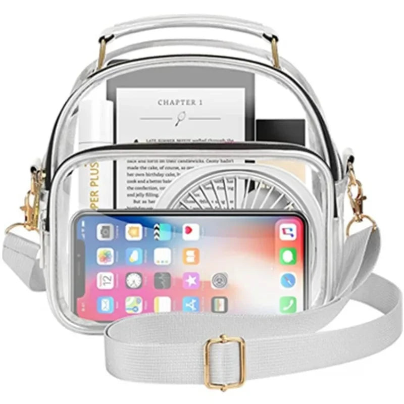 Clear PVC Stadium-Approved Women's Crossbody Bag