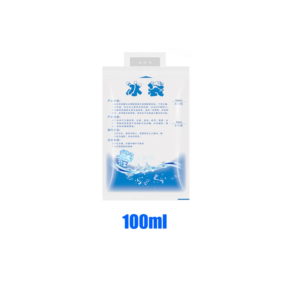 Thicken Reusable Ice Bag Water Injection Icing Cooler Bag Pain Cold Compress Drinks Refrigerate Food Keep Fresh Gel Dry Ice Pack