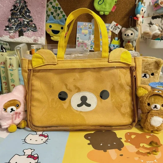 Rilakkuma Tote Bag Large Capacity Girls Gift Handbag Women Shoulder Bag