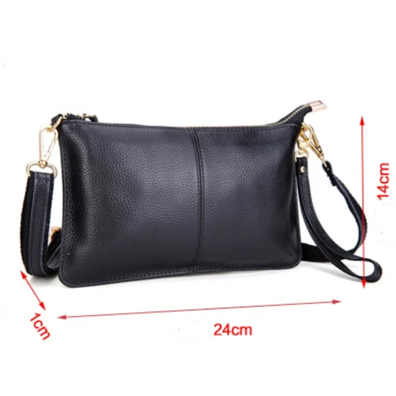 Women Handbags Fashion Soft Genuine Leather Crossbody Bags Large Capacity Shoulder Bags for Women Portable Handbag Phone Pocket