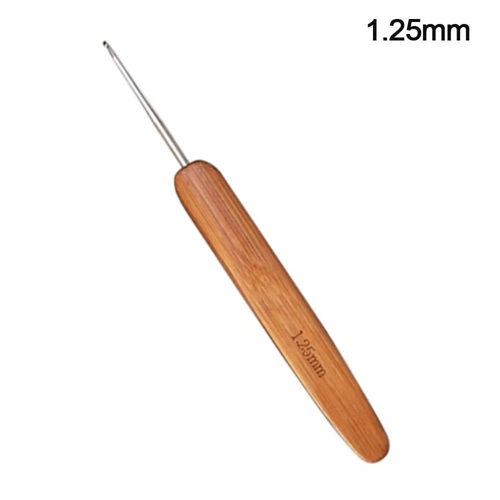 Bamboo Wooden Crochet Hooks Long Knitting Crochet Bamboo Handle Crochet Blanket Shawl Crocheting Hooks Yarn Weave Tools