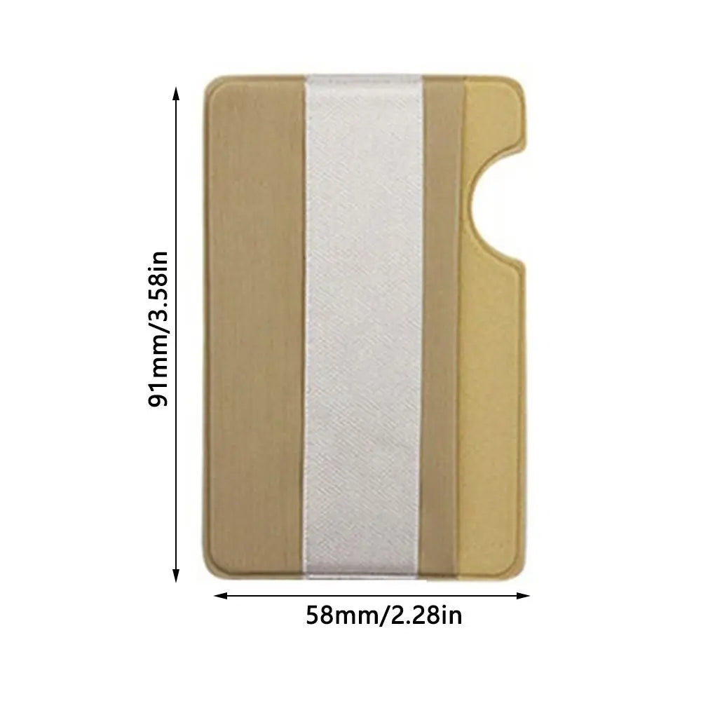 Fashion Elastic Cloth Cell Phone Back Card Holder Phone Wallet Case Business Credit ID Card Holder Adhesive Sticker Pocket