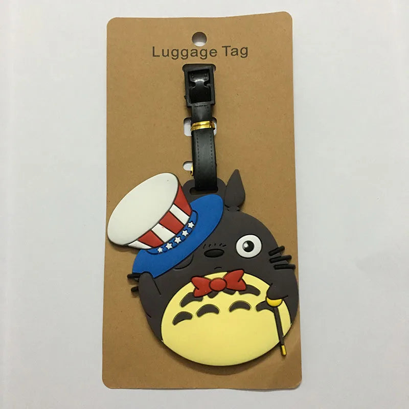 Cute Cartoon Animals Travel Accessories Luggage Tag Silica Gel Suitcase ID Addres Holder Baggage Boarding Tag Portable Label