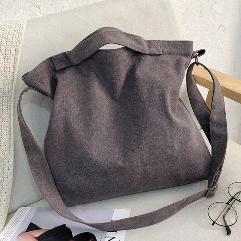 Top Canvas Bag Youth Men Shoulder Bags Large Capacity Hand Bags Letter Printed Crossbody Bag for Women Students School Bags