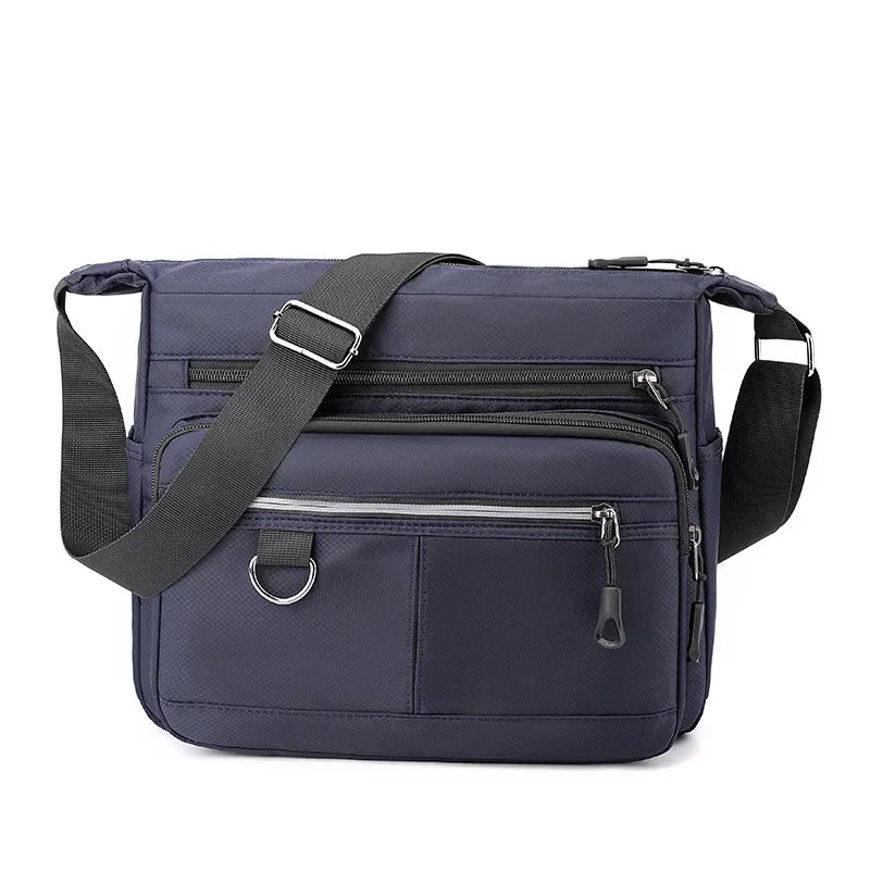 Men's Waterproof Oxford Crossbody Bag - Large Capacity Luxury Messenger