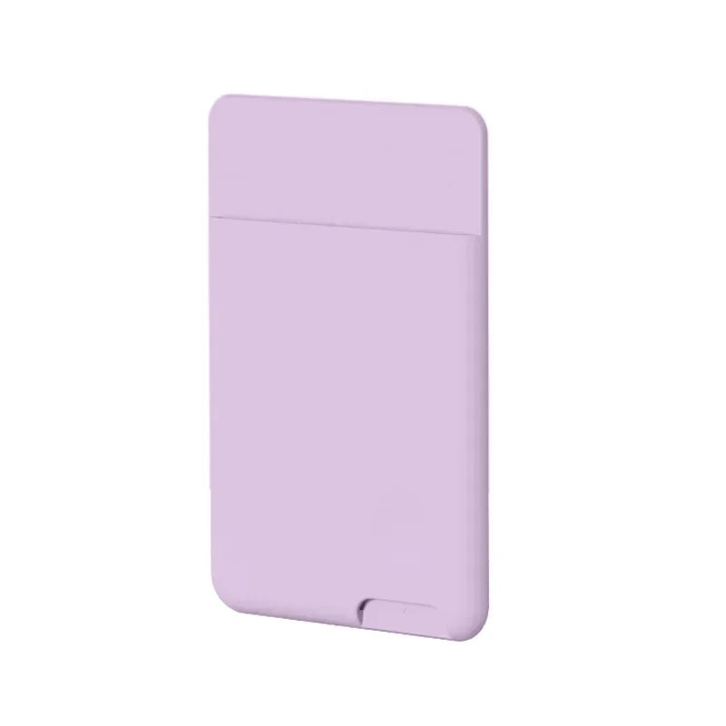 Phone Wallet Case Card Holder Self-Adhesive Silicone Pocket Stick ID Bank Credit Card Storage Card Holder Bag Accessory Purse