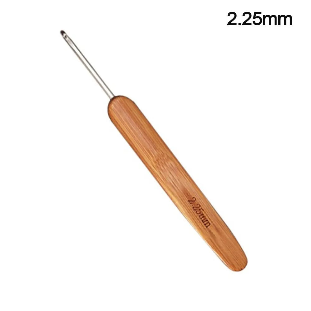 Bamboo Wooden Crochet Hooks Long Knitting Crochet Bamboo Handle Crochet Blanket Shawl Crocheting Hooks Yarn Weave Tools