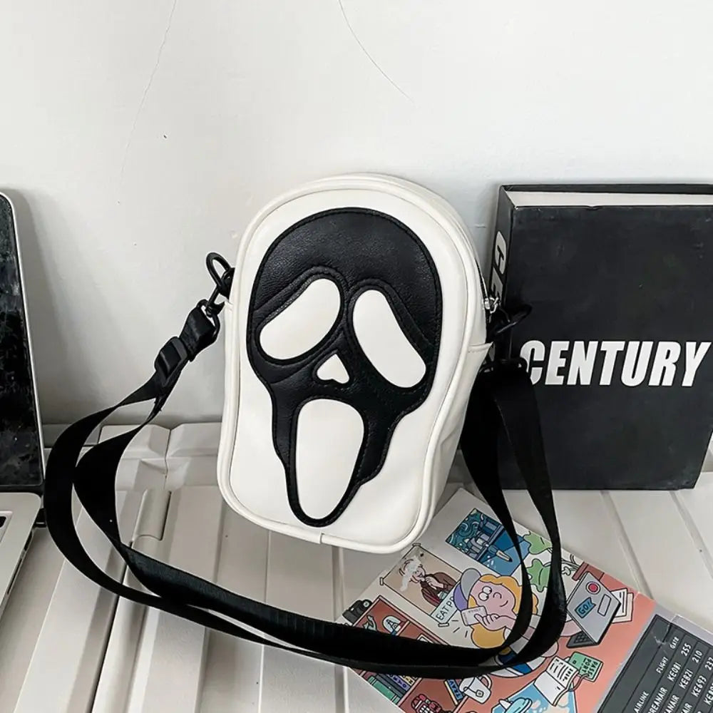 PU Leather Skull Messenger Bag Halloween Crossbody