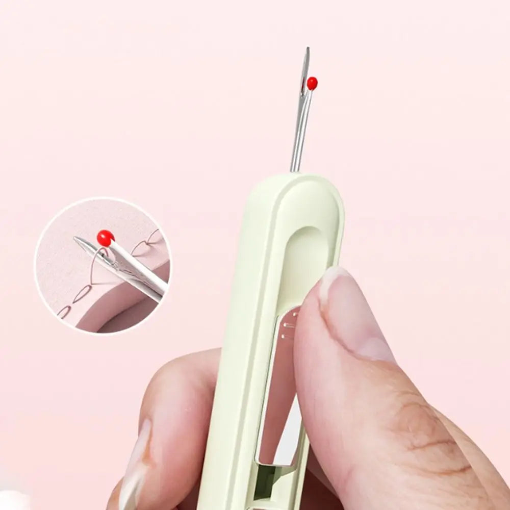 Needlework Threading Needle Threader Embroidery Cross Stitch Double Head Picking Thread Remover DIY Sewing Accessories 2in1