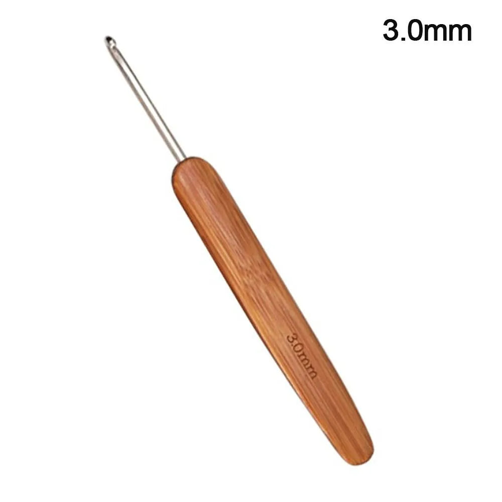 Bamboo Wooden Crochet Hooks Long Knitting Crochet Bamboo Handle Crochet Blanket Shawl Crocheting Hooks Yarn Weave Tools