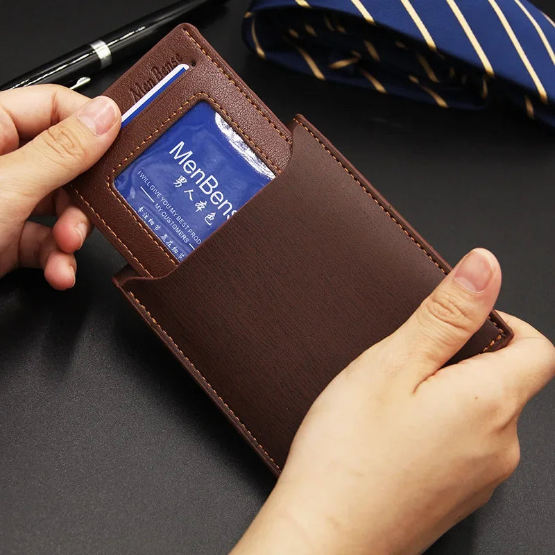 2025 New Men's Wallet Leather Bifold Wallet Slim Fashion Credit Card/ID Holders and Inserts Coin Purses Luxury Business Wallet