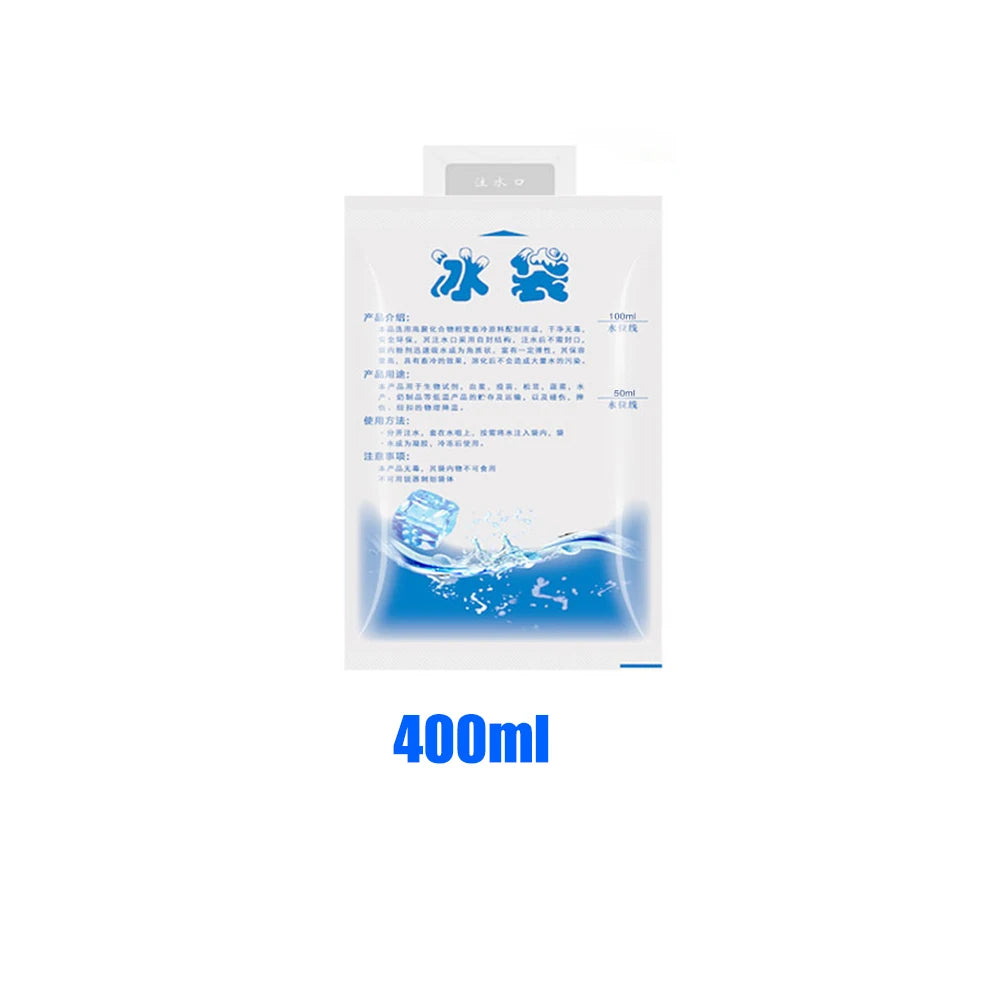 Thicken Reusable Ice Bag Water Injection Icing Cooler Bag Pain Cold Compress Drinks Refrigerate Food Keep Fresh Gel Dry Ice Pack