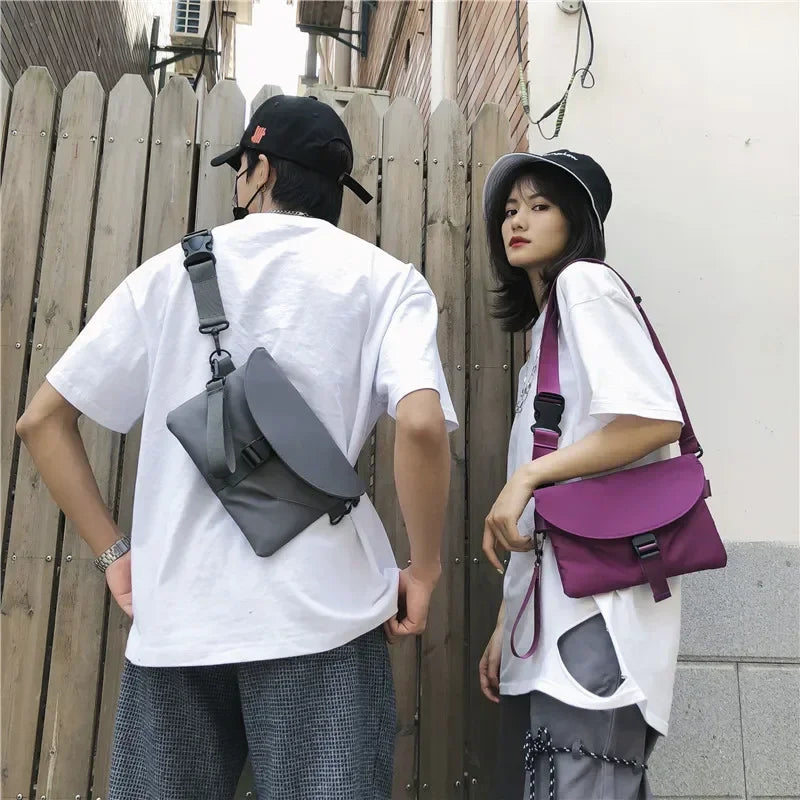 Waterproof Nylon Unisex Crossbody Bag