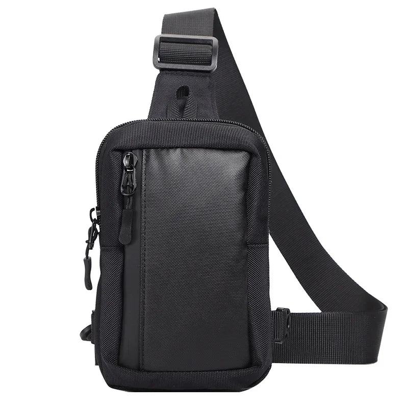 Men's Nylon Crossbody Sling Bag - Travel Phone Pouch