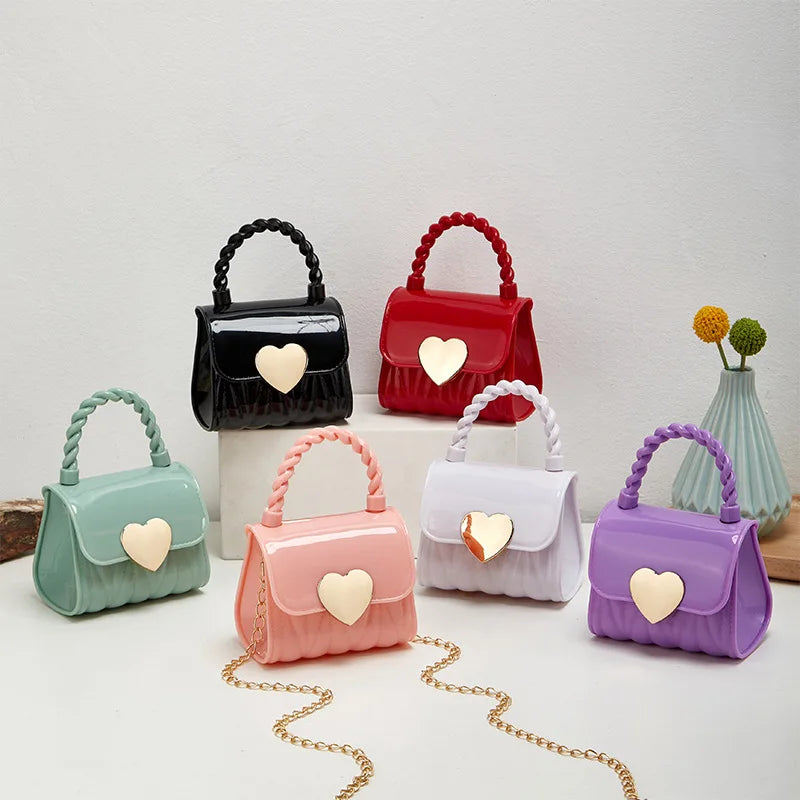 Fashion PVC Crossbody Coin Purse Solid Color Jelly Bag Wholesale