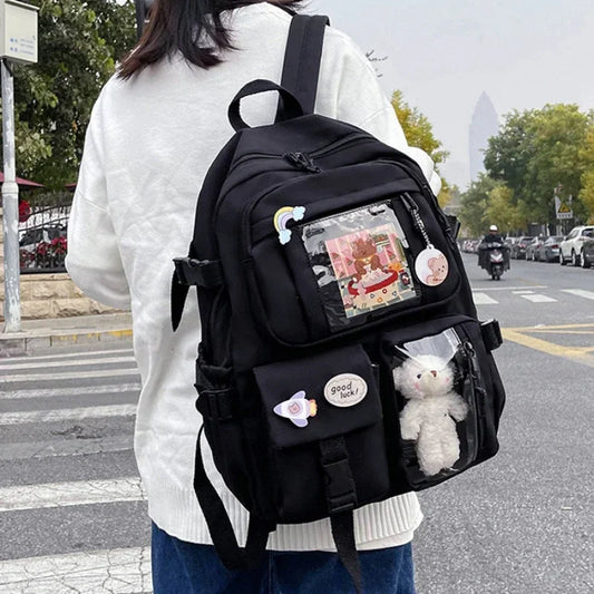 Kawaii Aesthetic Cute Backpack for Teen Girls Student Bookbag