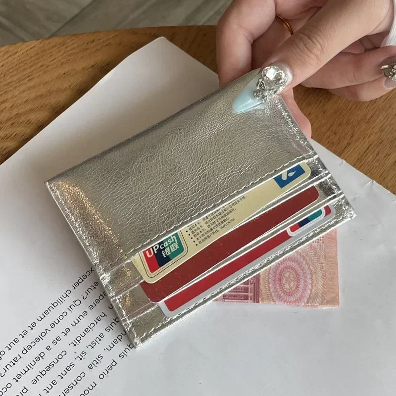 Women Clutch Mini Coin Purse Genuine Leather Wallet Credit Card Cash Holder Small Money Bag Female Zipper Storage Bags Pouch