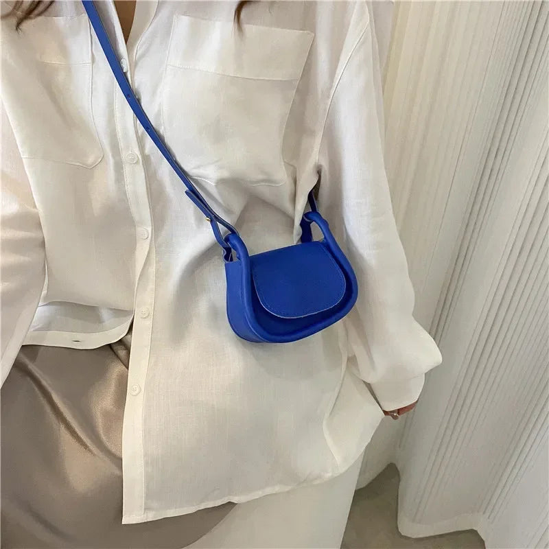 Candy Color Fashion PU Leather Mini Crossbody Bag Shoulder Bags for Women Small Wallet Bag Lipstick Coin Money Pouch Card Holder