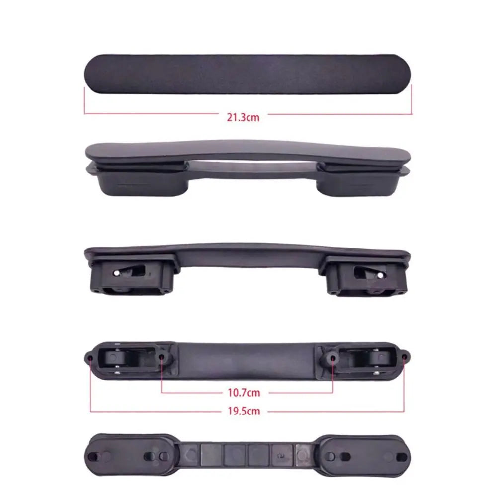 1Set Luggage Handle  Trolley Handle Suitcase Handle Bag Handle Replacement Universal Travel Black Luggage Bag Handle Grip