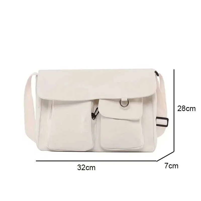 Women Crossbody Bag Small Daisy Cute Versatile Modern Minimalism Large Capacity Students Canvas Female One Shoulder Bag bolsa